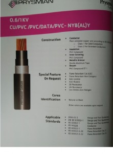 kabel NYB[AL]Y - CU/PVC/PVC/DATA/PVC